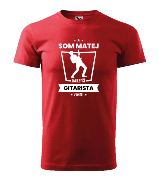 Pánske tričko Nejlepší v okolí - kytarista - kopie