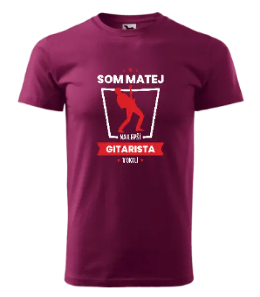 Pánske tričko Nejlepší v okolí - kytarista - kopie