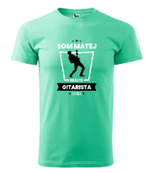 Pánske tričko Nejlepší v okolí - kytarista - kopie