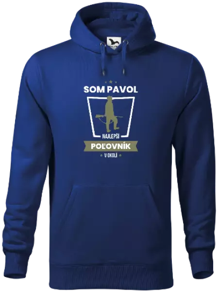 Pánska mikina Najlepší v okolí - poľovník
