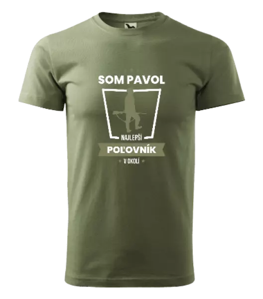 Pánske tričko Najlepší v okolí - poľovník