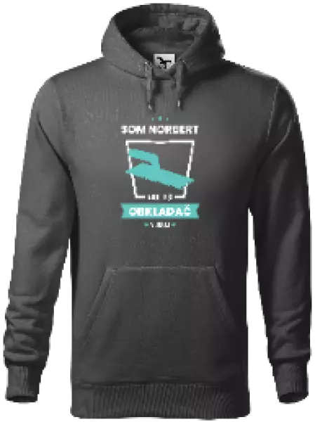 Pánska mikina Najlepší v okolí - obkladač