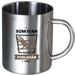 Nerezový hrnček Najlepší v okolí - podlahár