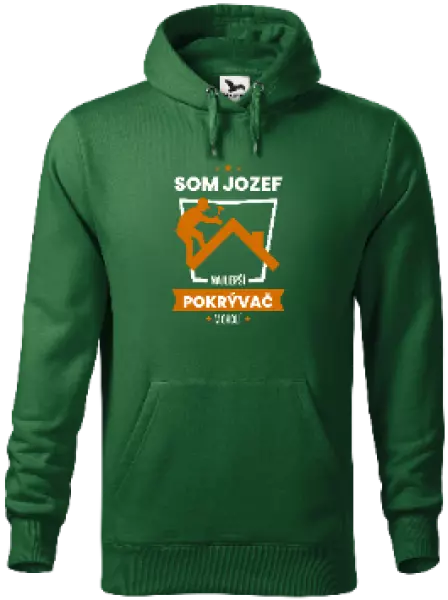 Pánska mikina Najlepší v okolí - pokrývač