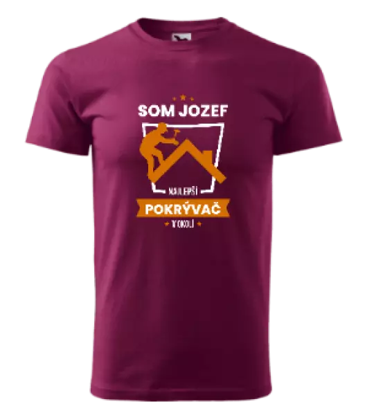 Pánske tričko Najlepší v okolí - pokrývač