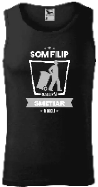 Pánske tielko Najlepší v okolí - smetiar