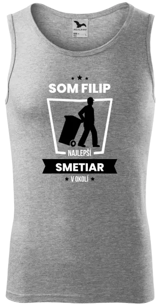 Pánske tielko Najlepší v okolí - smetiar