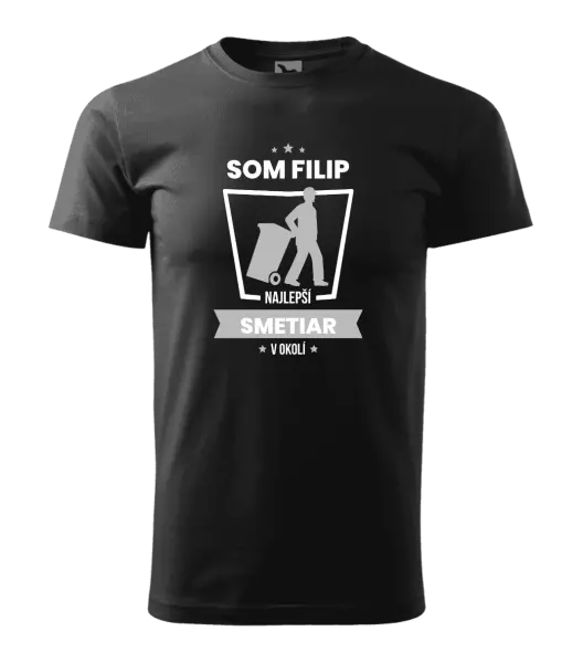 Pánske tričko Najlepší v okolí - smetiar