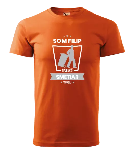 Pánske tričko Najlepší v okolí - smetiar