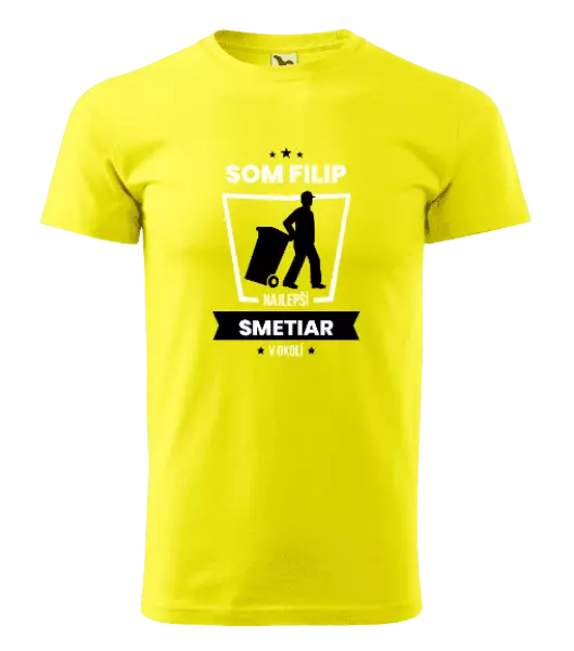 Pánske tričko Najlepší v okolí - smetiar