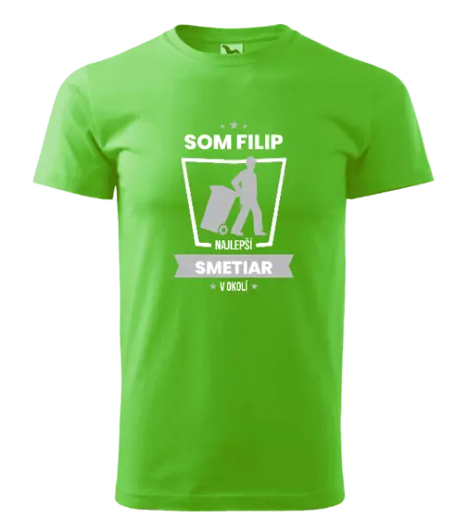 Pánske tričko Najlepší v okolí - smetiar