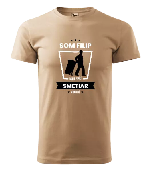 Pánske tričko Najlepší v okolí - smetiar
