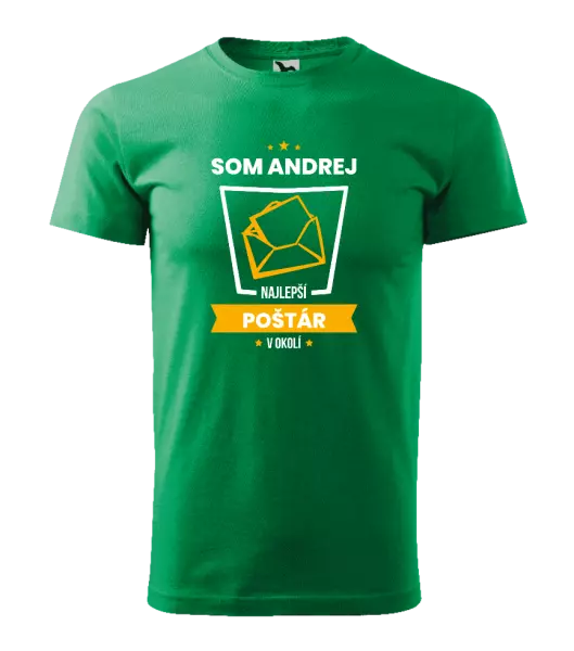 Pánske tričko Najlepší v okolí - poštár