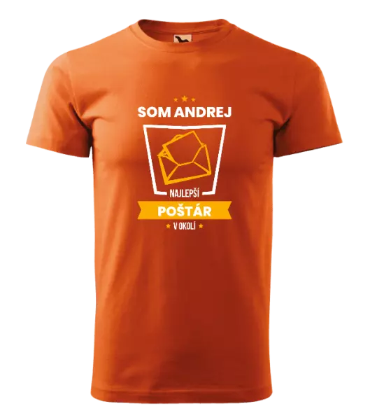 Pánske tričko Najlepší v okolí - poštár