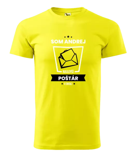 Pánske tričko Najlepší v okolí - poštár