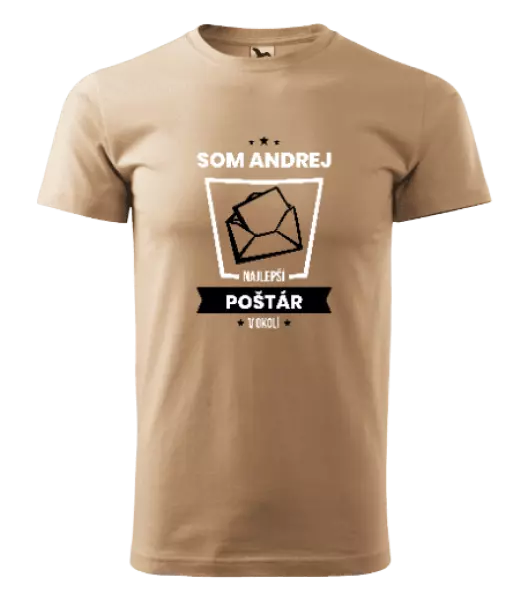 Pánske tričko Najlepší v okolí - poštár