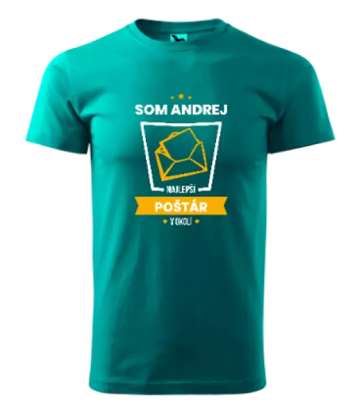 Pánske tričko Najlepší v okolí - poštár