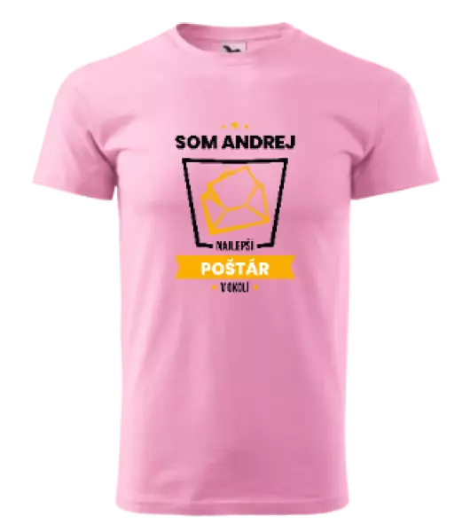 Pánske tričko Najlepší v okolí - poštár