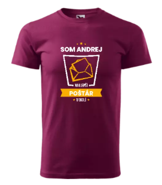 Pánske tričko Najlepší v okolí - poštár