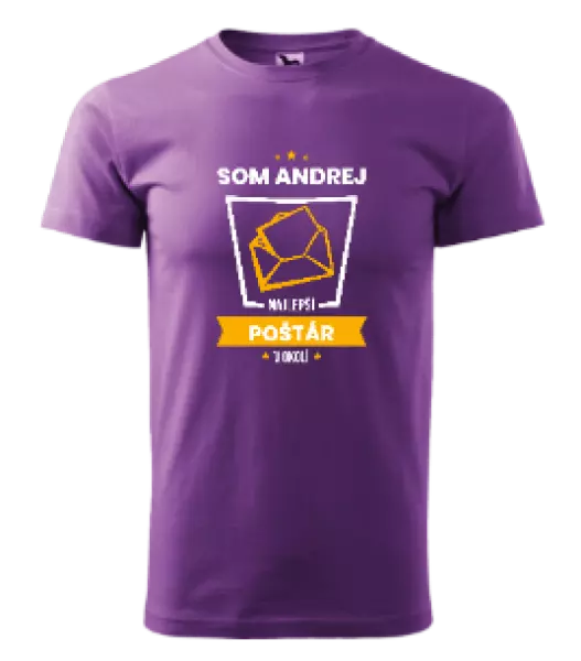 Pánske tričko Najlepší v okolí - poštár