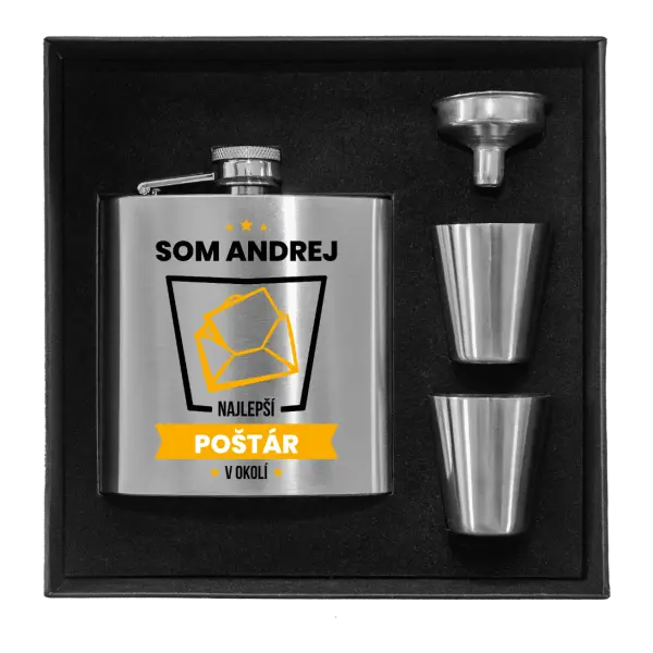 Ploskačka v krabičke Najlepší v okolí - poštár