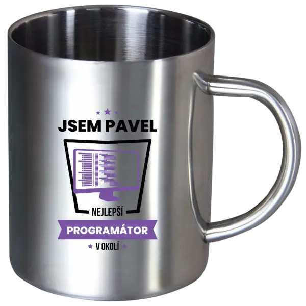Nerezový hrnček Najlepší v okolí - programátor