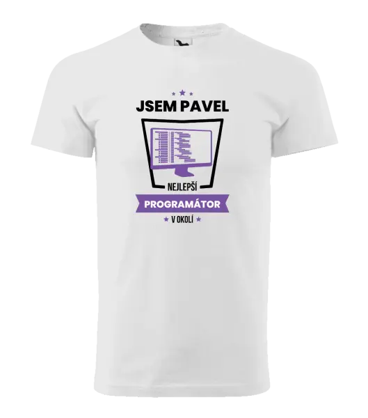 Pánske tričko Najlepší v okolí - programátor