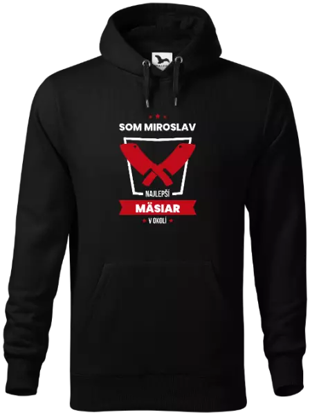 Pánska mikina Najlepší v okolí - mäsiar