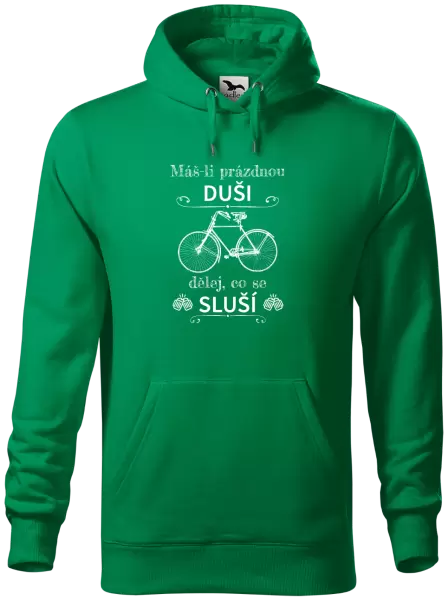 Pánská mikina Máš-li prázdnou duši, dělej, co se sluší