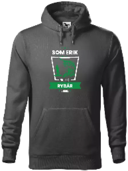 Pánska mikina Najlepší v okolí - rybár
