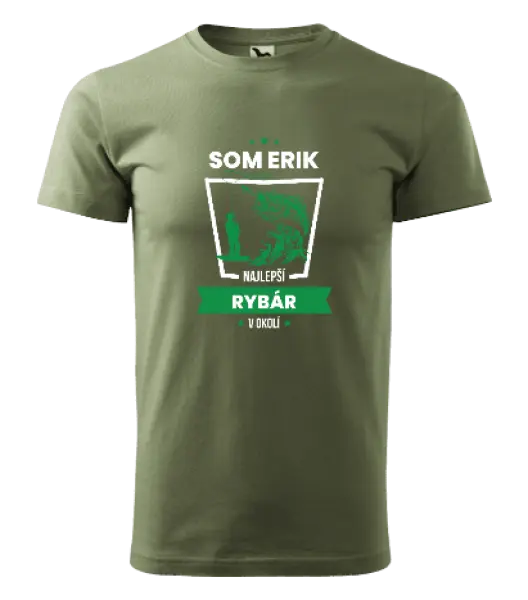 Pánske tričko Najlepší v okolí - rybár