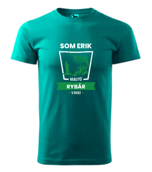 Pánske tričko Najlepší v okolí - rybár