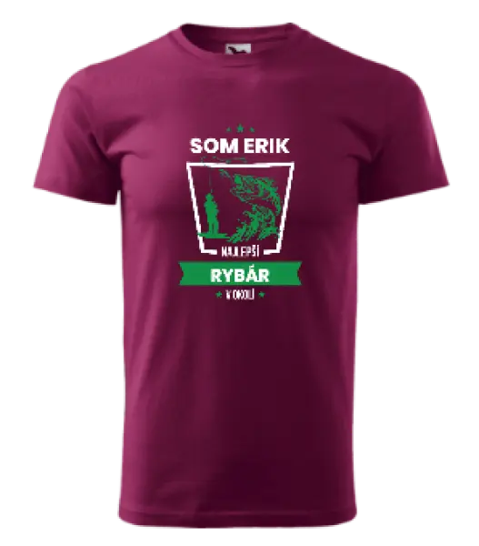 Pánske tričko Najlepší v okolí - rybár