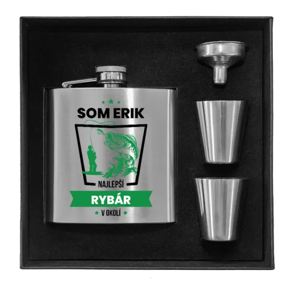 Ploskačka v krabičke Najlepší v okolí - rybár