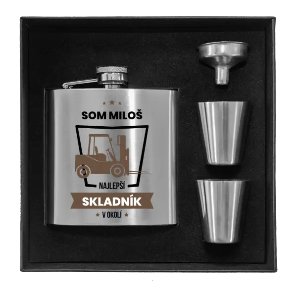 Ploskačka v krabičke Najlepší v okolí - skladník