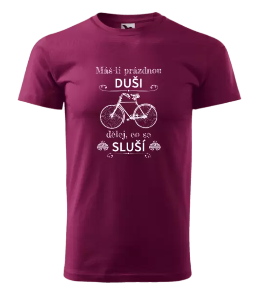 Pánské tričko Máš-li prázdnou duši, dělej, co se sluší