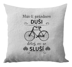 Polštář Máš-li prázdnou duši, dělej, co se sluší