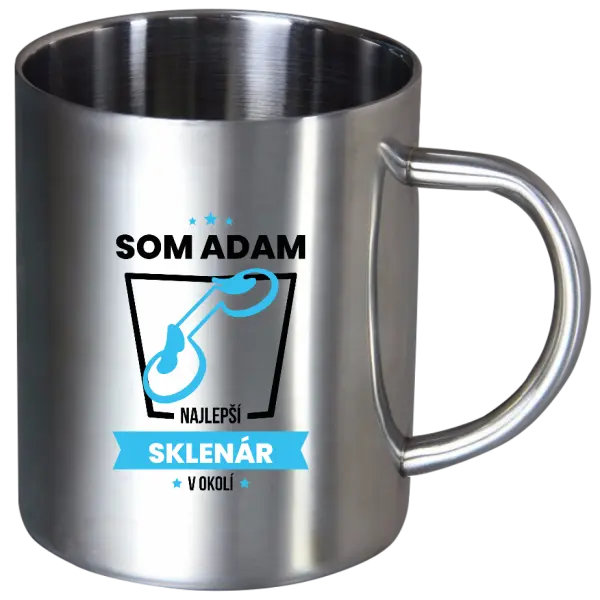 Nerezový hrnček Najlepší v okolí - sklenár