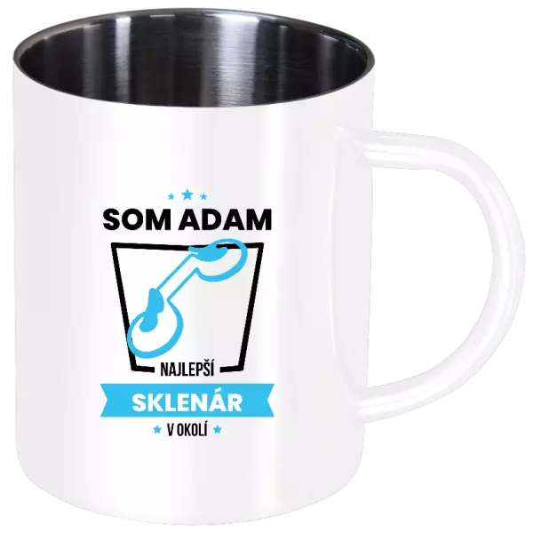 Nerezový hrnček Najlepší v okolí - sklenár