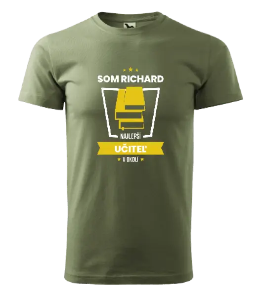 Pánske tričko Najlepší v okolí - učiteľ