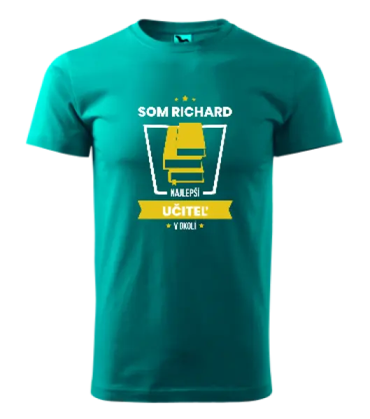 Pánske tričko Najlepší v okolí - učiteľ