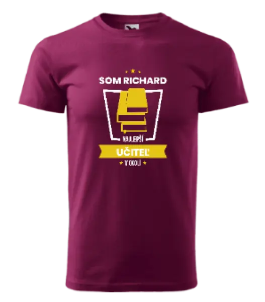 Pánske tričko Najlepší v okolí - učiteľ