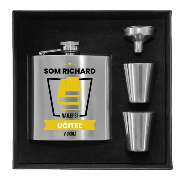 Ploskačka v krabičke Najlepší v okolí - učiteľ