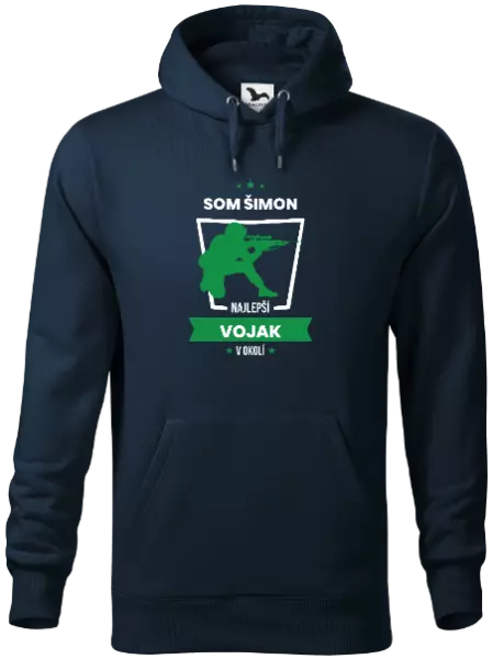 Pánska mikina Najlepší v okolí - vojak
