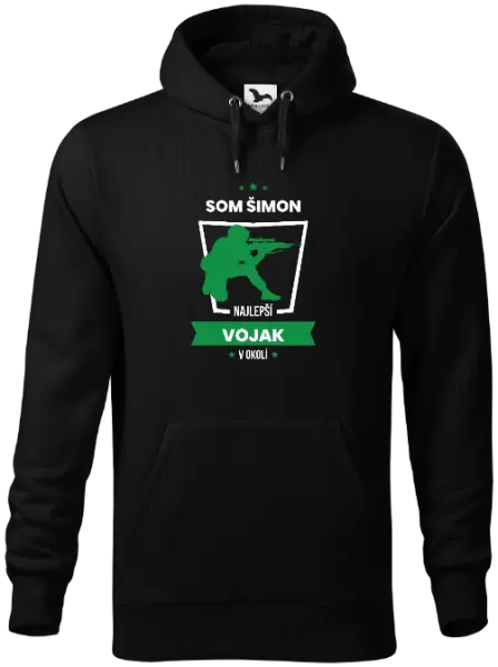 Pánska mikina Najlepší v okolí - vojak