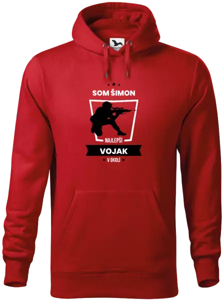Pánska mikina Najlepší v okolí - vojak