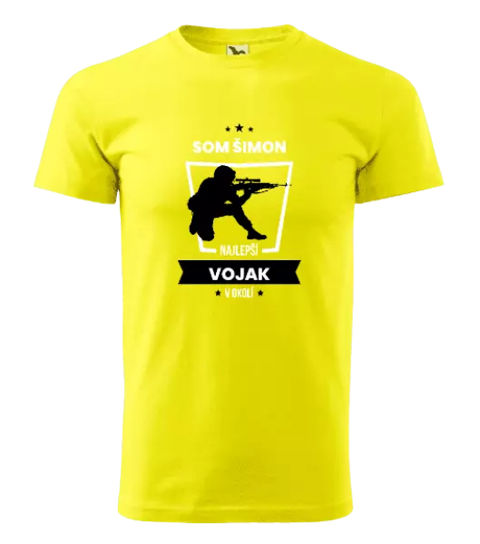 Pánske tričko Najlepší v okolí - vojak