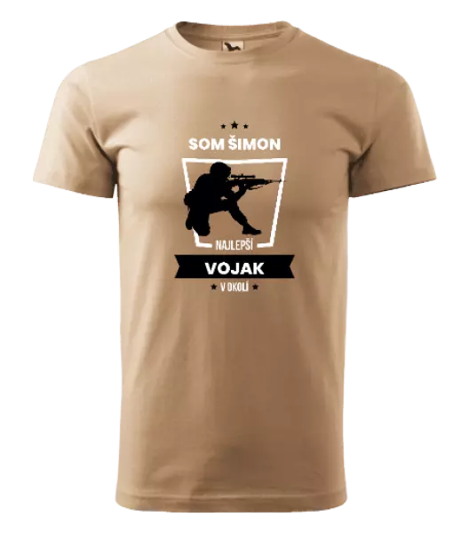 Pánske tričko Najlepší v okolí - vojak