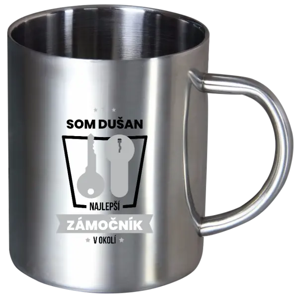 Nerezový hrnček Najlepší v okolí - zámočník