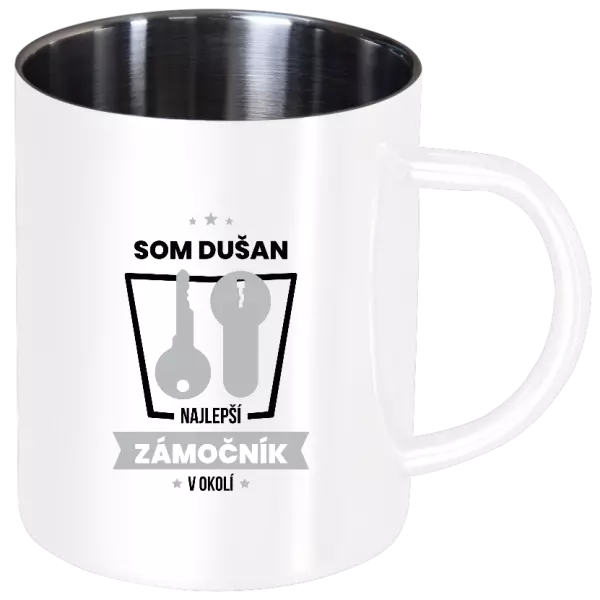 Nerezový hrnček Najlepší v okolí - zámočník